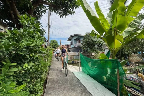 Bangkok Bike Tour — Hidden Thonburi Backstreets.