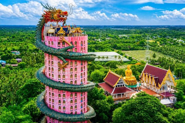 Bangkok: Floating Market, Maeklong Train Market & Dragon Temple